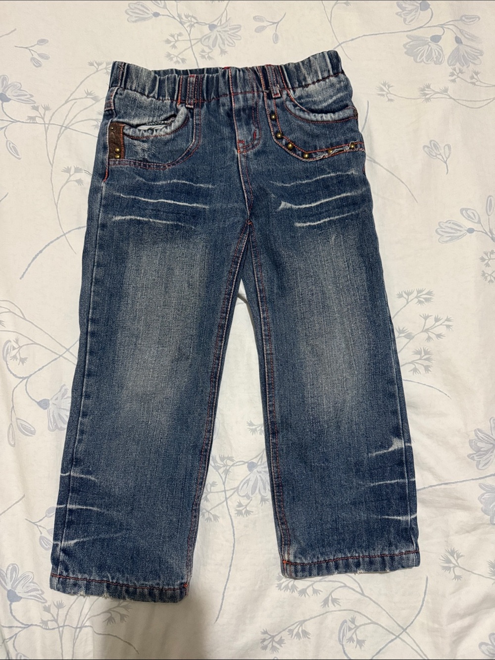 ⭐️LBlueDBlue Girls Denim Jeans with Extra Layer (Size: 5/6)